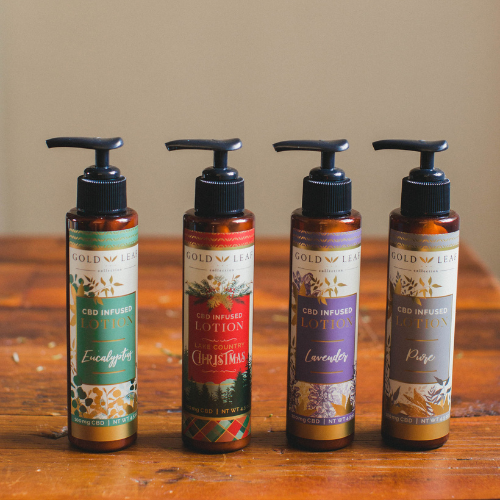 Lake Country Growers' CBD Infused Lotion | 100 mg of CBD per bottle | Eucalyptus, Christmas, Lavender, & Pure