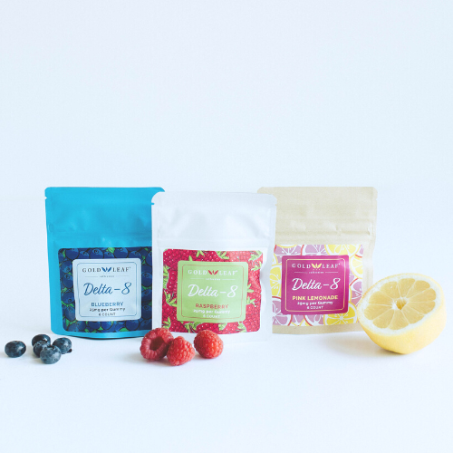 Gold Leaf Collection | Delta-8 gummies by Lake Country Growers | 25mg per gummy | 6 count per pack