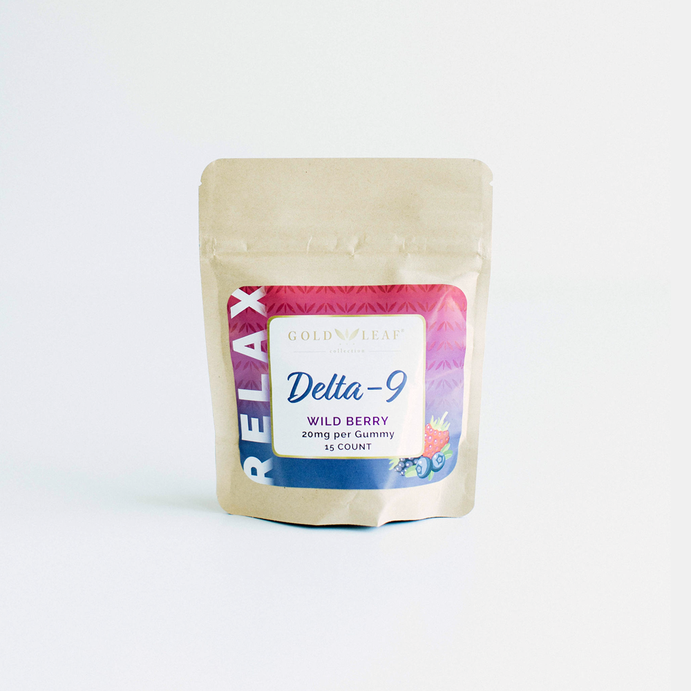 Gold Leaf Collection Delta-9 Wild Berry 20mg per gummy 15 count