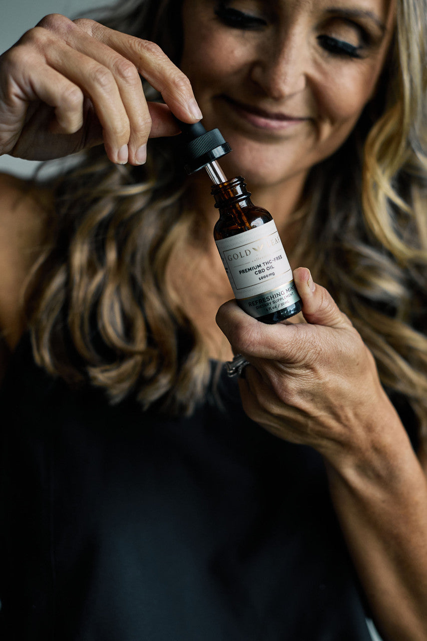 Premium THC-Free Hemp Extract CBD - Refreshing Mint 1000mg, & Cucumber Melon 1500 mg CBD Tinctures